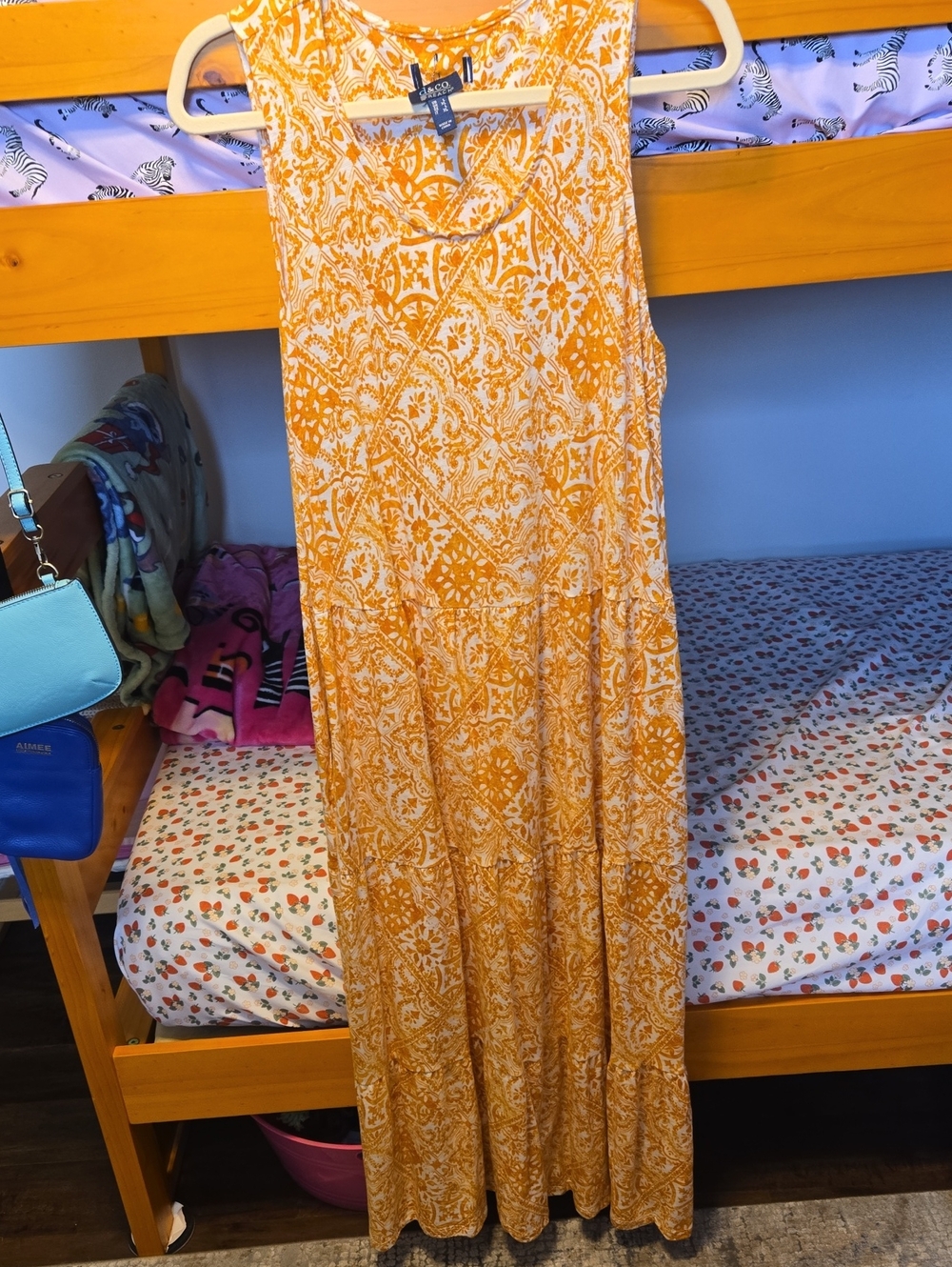 Denim&Co Mustard Yellow Paisley Print Maxi Dress